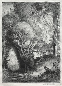 Die Schlucht im Juni von Auguste Louis Lepère