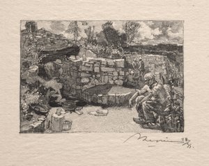 Eine Steinbruchhütte