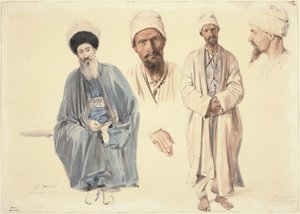 Ein älterer Jude und ein muslimischer Tatar in der Krim