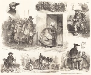 Acht Vignetten von Genrevorfällen von Auguste Raffet