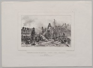 Lithographisches Album von 1837: Halb-Bataillon links...Zielen!...Feuer!...Laden