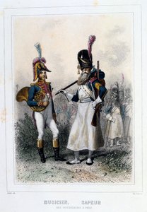 Musiker und Pionier der Grenadiere-à-Pied, 1859