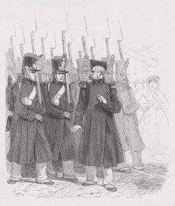 Der alte Korporal aus den gesammelten Werken von Béranger, 1836 von Auguste Raffet