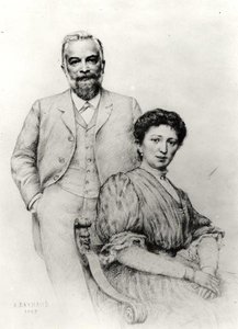 Adolphe Giraudon (1849-1929) und seine Frau Claire, 1907