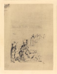 Am Strand - In Berneval von Auguste Renoir