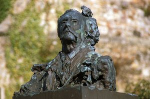 Bronzebüste von Jules Barbey d