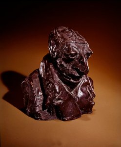 Honoré-Victorin Daumier (Mann mit flachem Kopf), ca. 1832-35 von Auguste Rodin