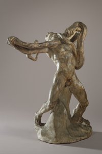 Mann mit Schlange, um 1886 von Auguste Rodin