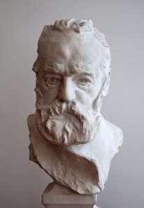 Porträt von Victor Hugo (1802-1885). Gips von Auguste Rodin (1840-1917). von Auguste Rodin