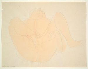 Liegender weiblicher Akt von Auguste Rodin