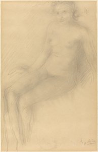 Sitzender weiblicher Akt von Auguste Rodin