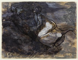 Der Hexensabbat (recto); Skizzen von Kentauren (verso) von Auguste Rodin