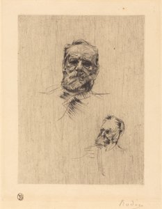 Victor Hugo, von vorne von Auguste Rodin