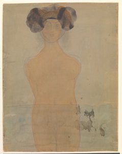 Frau im Wasser stehend von Auguste Rodin