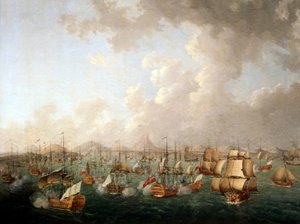 Schlacht von Porto Praya, 16. April 1781 von Auguste Rossel De Cercy