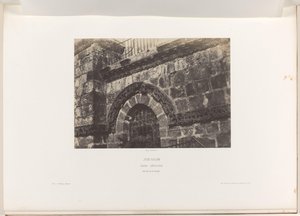 Detail eines Fensters der Grabeskirche, Jerusalem von Auguste Salzmann