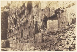 Jerusalem. Tempelbezirk, Westseite. Heit-el-Morharby