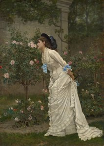 Frau und Rosen, 1879