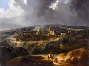 Jerusalem vom Berg Josaphat gesehen