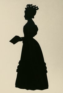 Silhouette von Susan Edmonstone Ferrier, schottische Romanautorin, ca. 1830