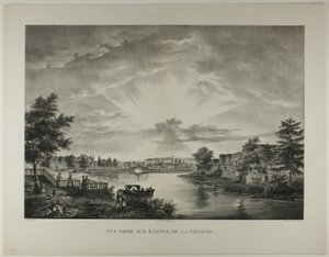 Ansicht von den Pools der Presnia von Augustin François Lemaitre