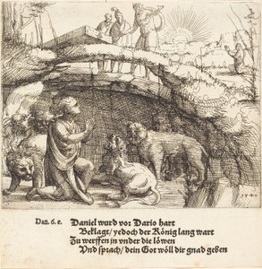 Daniel in der Löwengrube, 1549