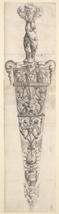 Entwurf für einen Dolch und eine Scheide, 1543