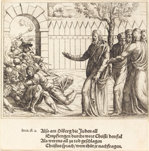 Jesus identifiziert sich vor der Verhaftung, 1548 von Augustin Hirschvogel
