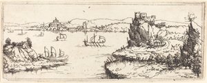 Landschaft mit Segelbooten, 1546