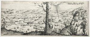 Landschaft mit der Bekehrung des Saulus von Augustin Hirschvogel