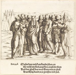 Moses spricht zu den Kindern Israels von Augustin Hirschvogel