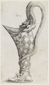 Ornamentales Bein-förmiges Gefäß, 1543
