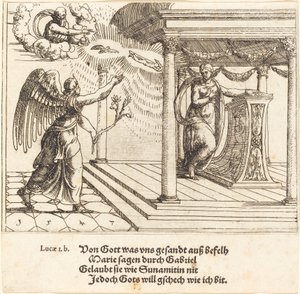Die Verkündigung, 1547 von Augustin Hirschvogel