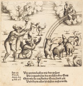 Das Jüngste Gericht, 1549 von Augustin Hirschvogel