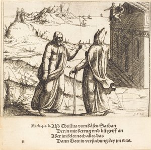 Die Versuchung Christi von Augustin Hirschvogel