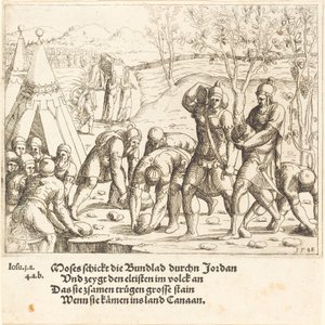 Die zwölf Steine und die Wasser des Jordan werden geteilt, 1548