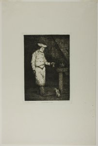 Das Mittagessen der Katze von Augustin Théodule Ribot