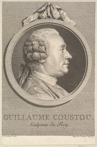 Porträt von Guillaume Coustou, 1770 von Augustin de Saint Aubin