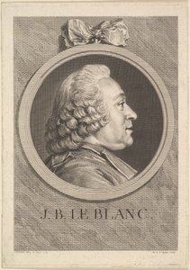 Porträt von Jean-Baptiste Le Blanc, 1750