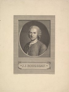 Porträt von Jean-Jacques Rousseau