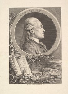 Porträt von Simon-Nicolas-Henri Linguet, 1773