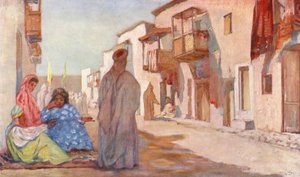 Eine Straße in Biskra
