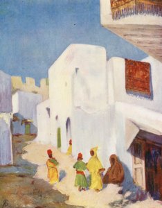 Eine Straße in Tanger