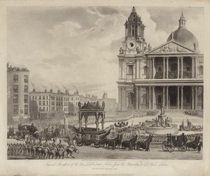 Trauerzug von Admiral Lord Nelson vom Admiralty zum St. Paul
