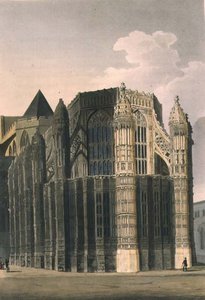 Die Kapelle von Heinrich VII. mit zwei renovierten Spitzen, Platte 4 aus 