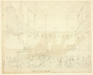 Studie für die Whitehall-Kapelle, aus Microcosm of London