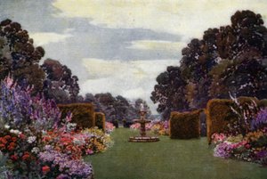 Staudenbeete in Welbeck von Augustus Charles Wyatt
