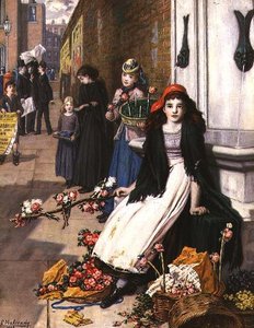 An der Ecke einer Londoner Straße von Augustus Edward Mulready
