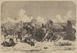 Gefechte zwischen Mauren und Spaniern in der Nähe von Ceuta von Augustus J. Beck