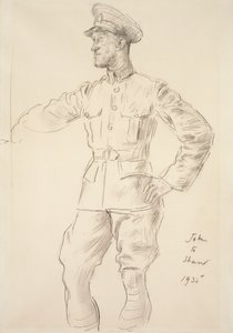 Porträt von Flugzeugführer T.E. Shaw Lawrence von Arabien, 1935